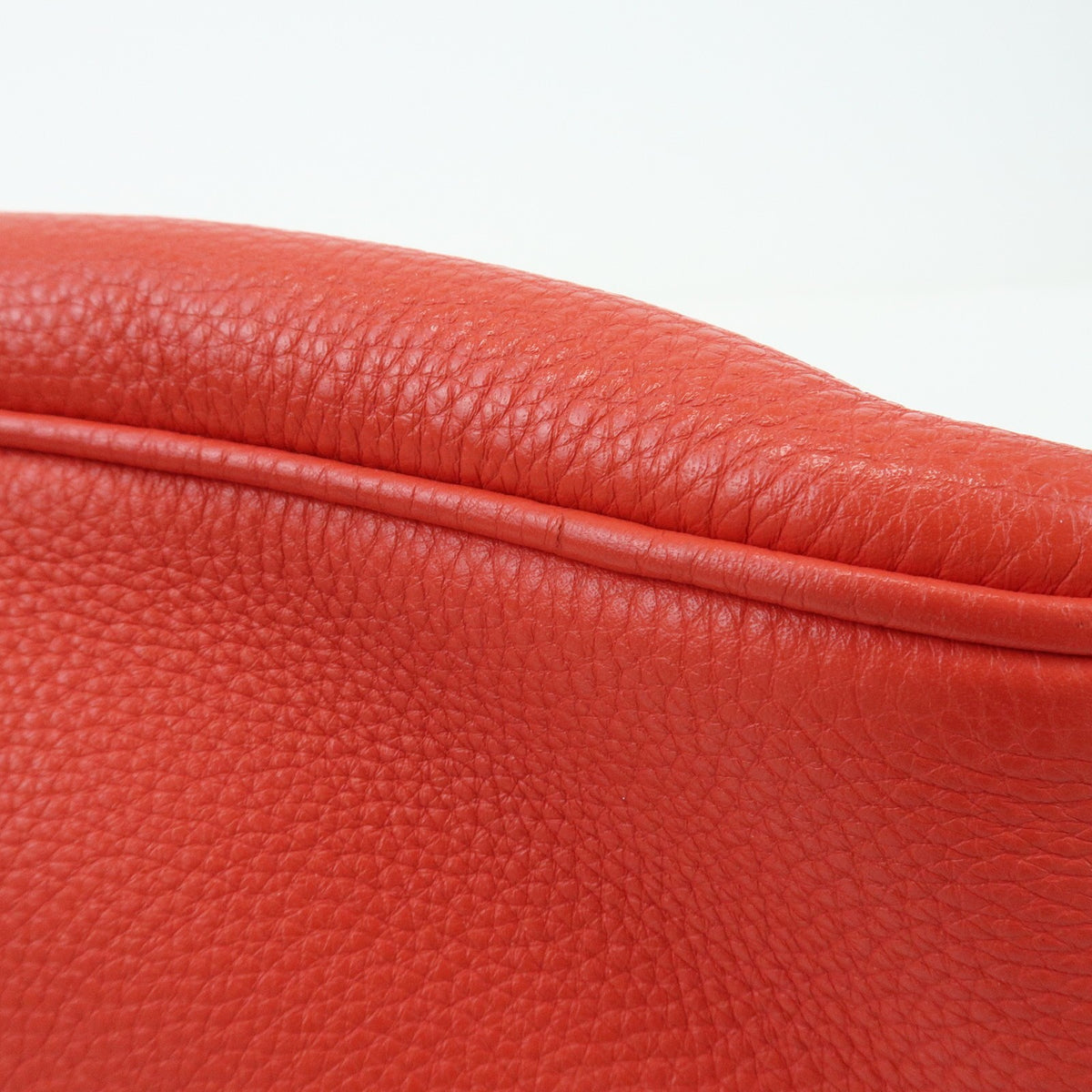 Celine Boogie Calfskin, Red, Leather, Handbag