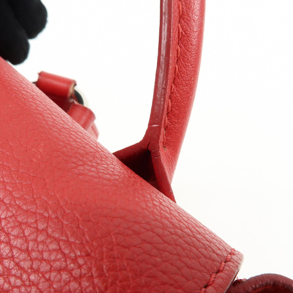 Louis Vuitton Lockme Leather, Red, Leather, Backpack