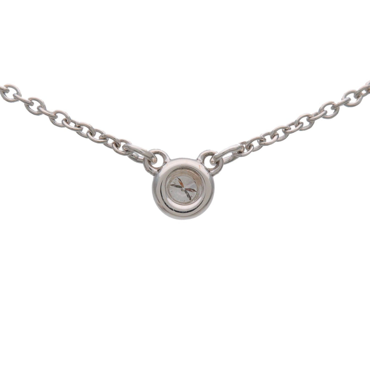 Tiffany & Co. Elsa Peretti Diamonds By The Yard Pendant Sterling Silver with Diamond, Silver, Sterling Silver, Necklace