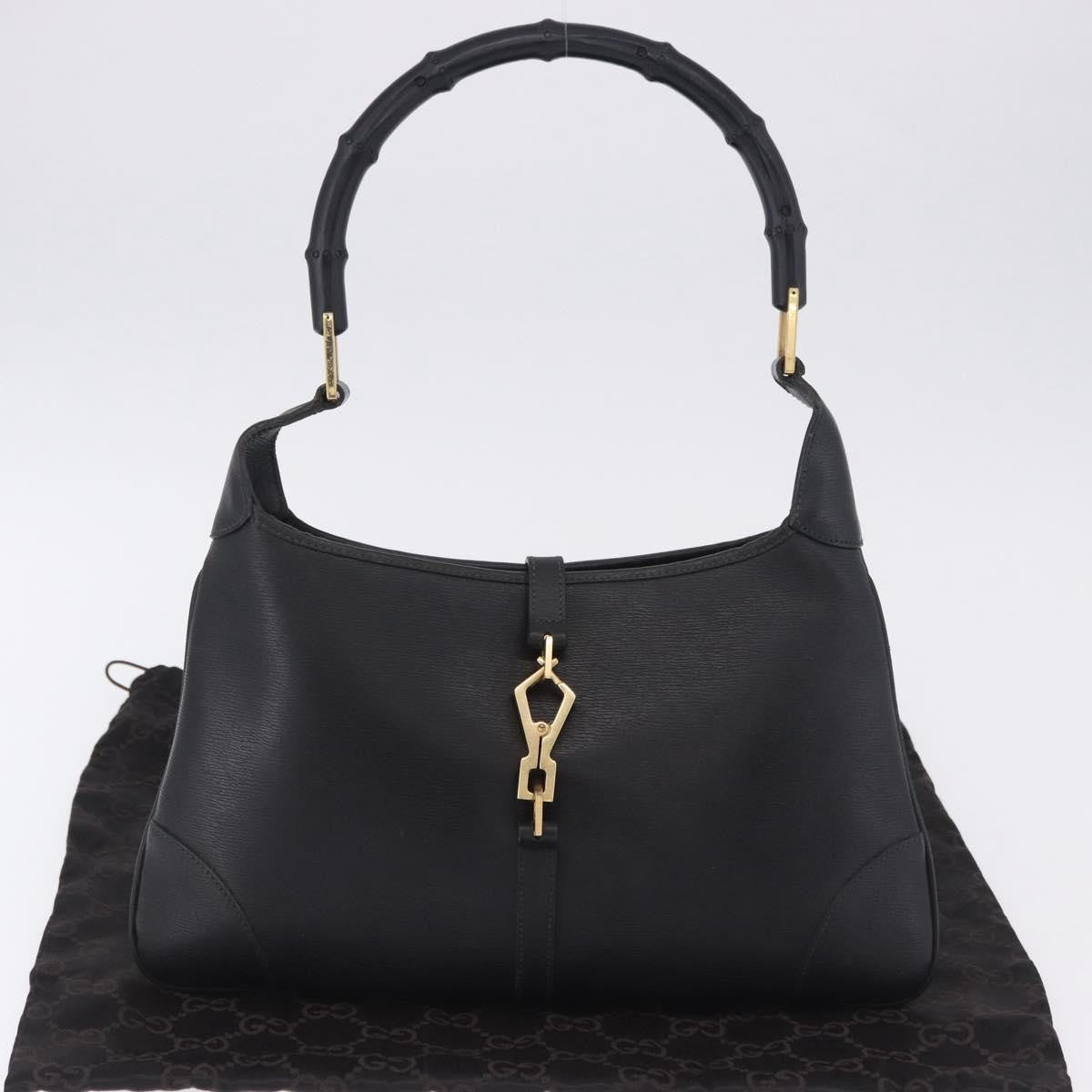 Gucci Bamboo Jackie leather, Black, Leather, Handbag