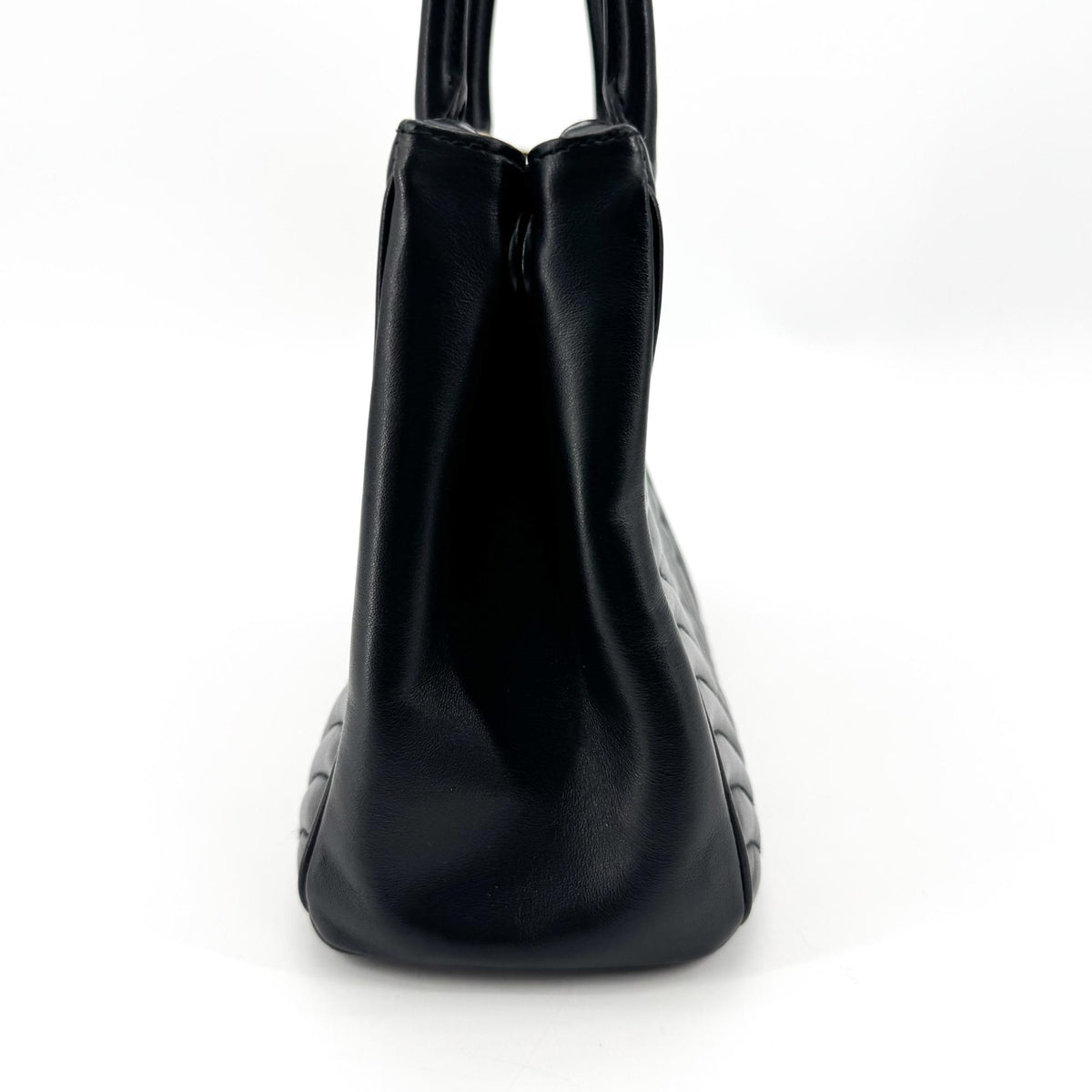 Prada Double Zip Diagramme Quilted Leather, Black, Leather, Tote Bag