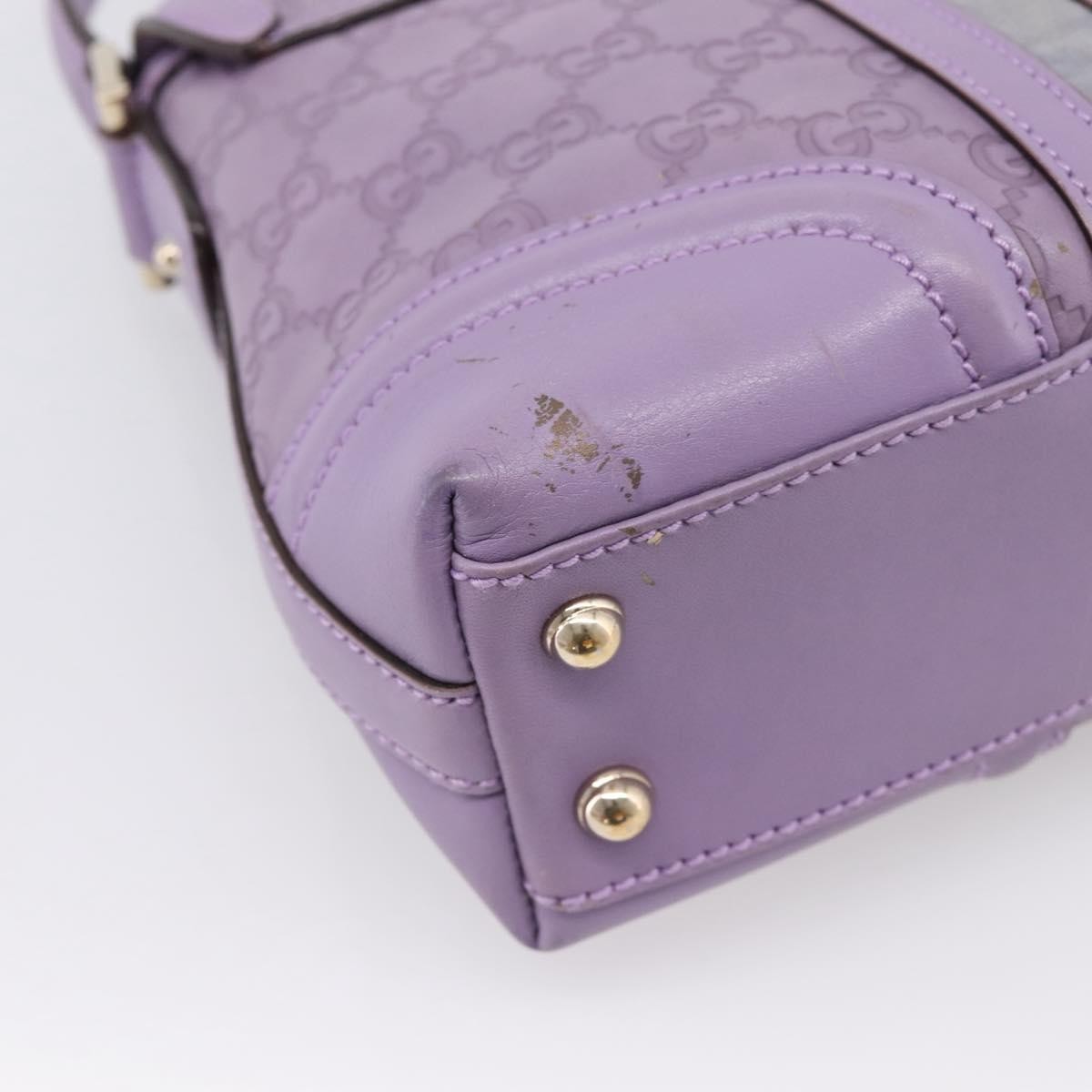 Gucci Web Flap Guccissima, Purple, Leather, Shoulder Bag