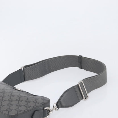 Gucci Ophidia Zip Wristlet GG Coated Canvas, Gray, Canvas, Shoulder Bag