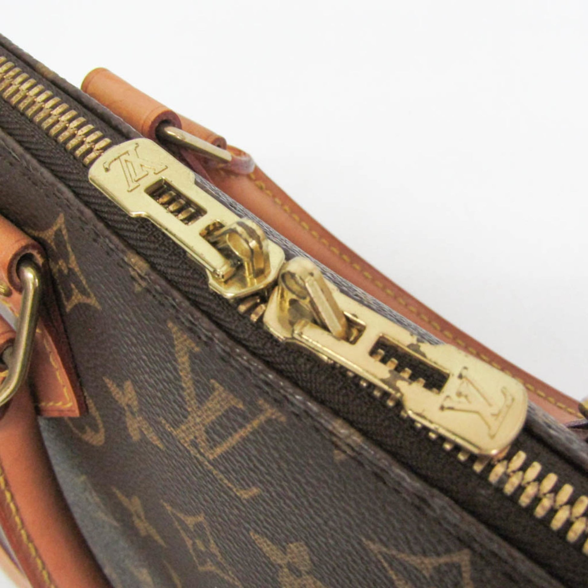 Louis Vuitton Alma Monogram, Brown, Canvas, Handbag