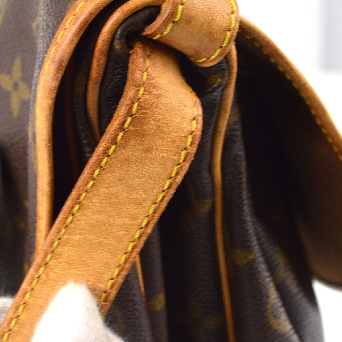 Louis Vuitton Saumur Monogram Canvas, Brown, Canvas, Handbag