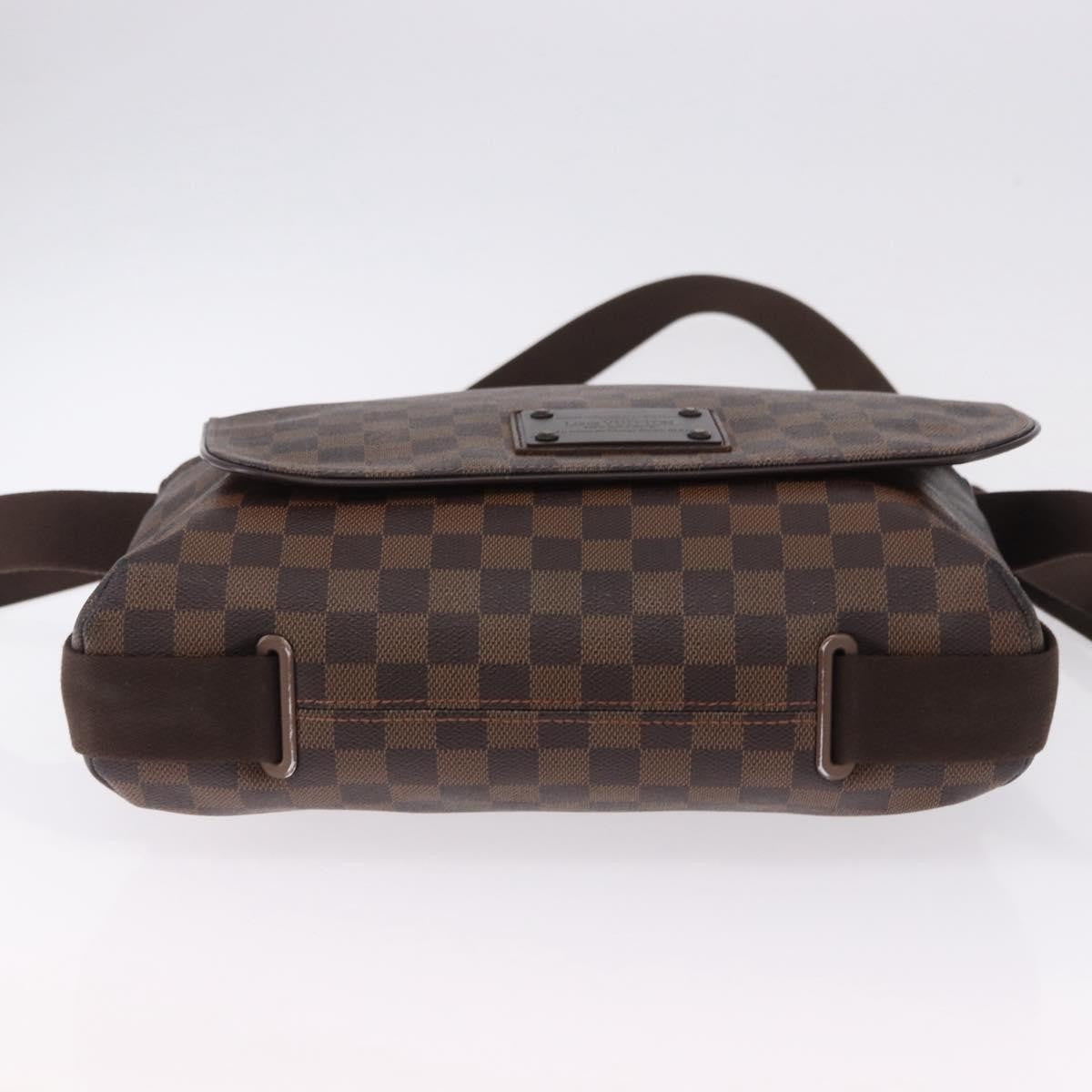 Louis Vuitton Brooklyn Damier Ebene, Brown, Canvas, Shoulder Bag
