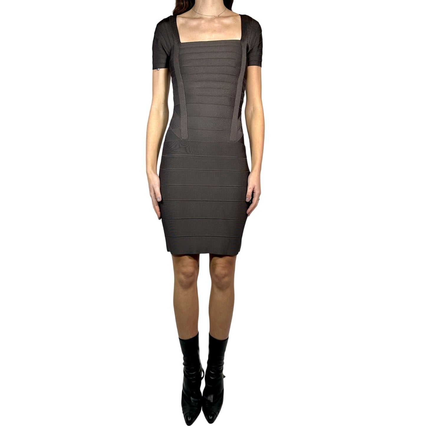 ARMANI JEANS Studded Denim Mini Dress