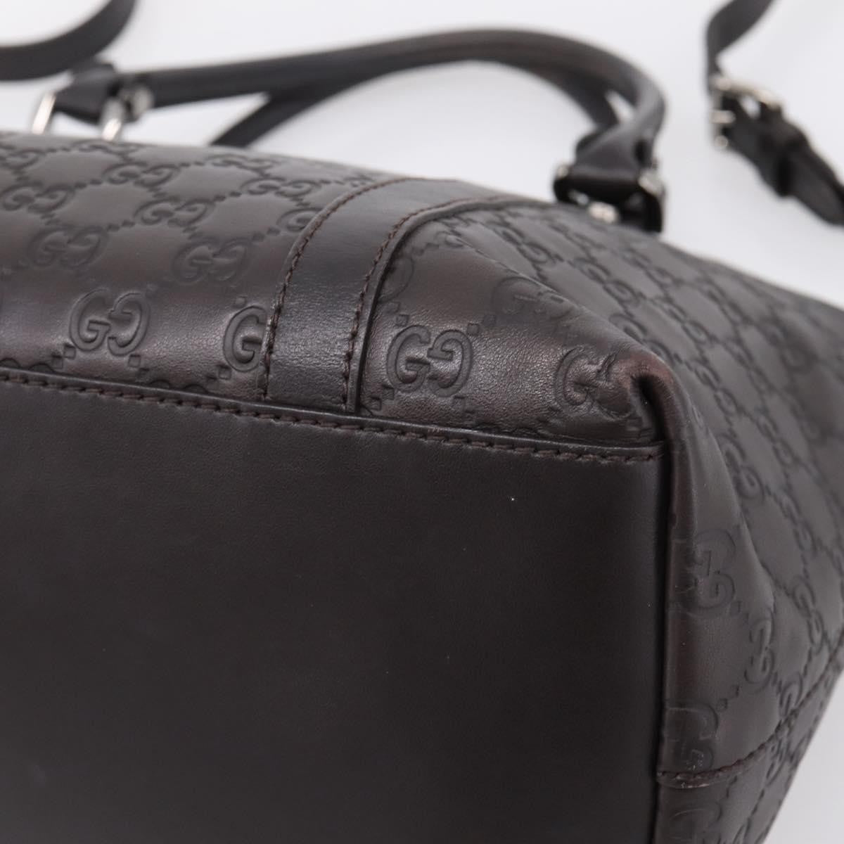 Gucci GG Charm Convertible Dome Satchel Guccissima Leather, Brown, Leather, Handbag