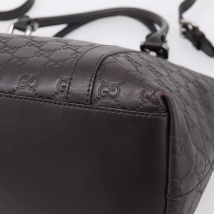 Gucci GG Charm Convertible Dome Satchel Guccissima Leather, Brown, Leather, Handbag