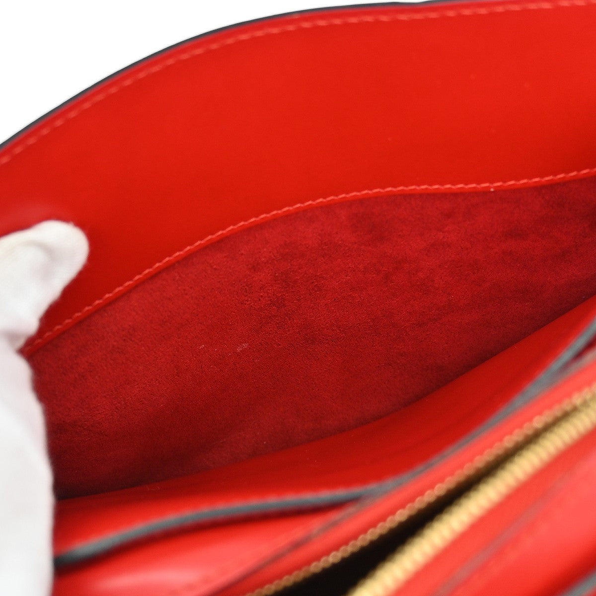 Louis Vuitton Pont Neuf Epi Leather, Red, Leather, Handbag