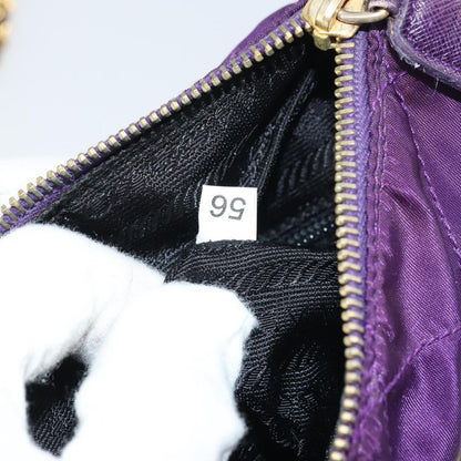 Prada Re-Edition 1995 Chain Tote Quilted Re-Nylon, Purple, Nylon, Shoulder Bag