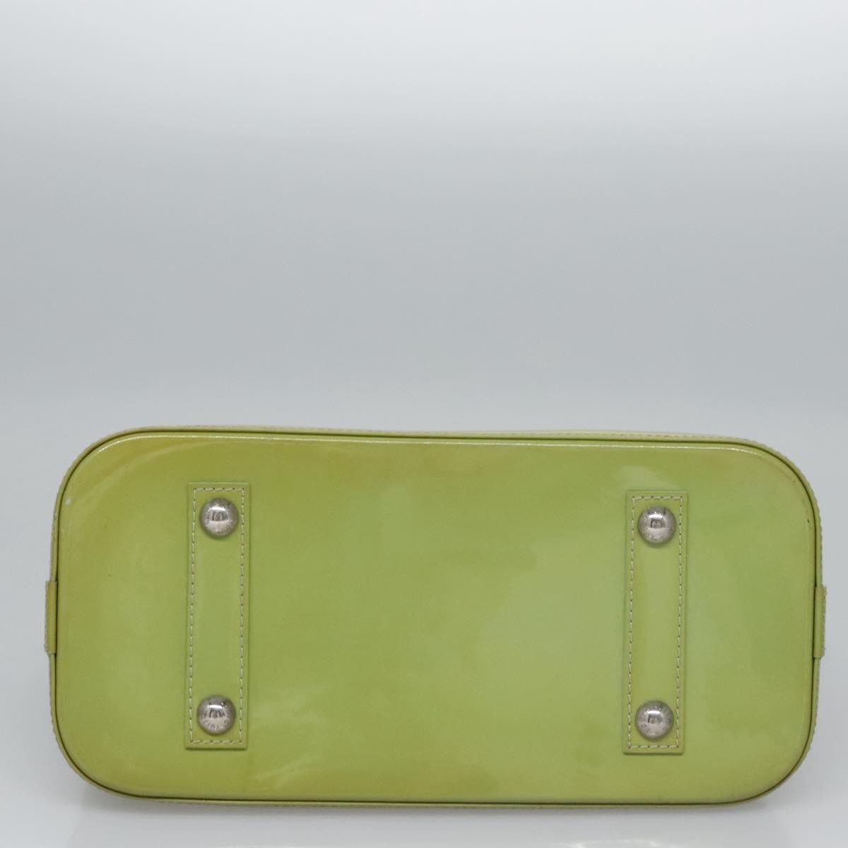 Louis Vuitton Alma Electric Epi Leather, Green, Patent Leather, Handbag