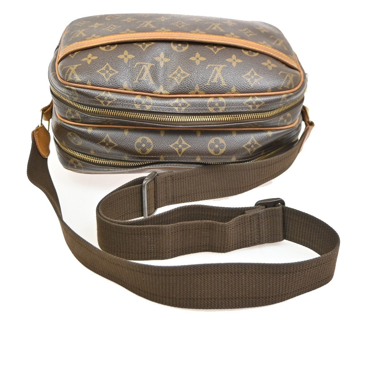 Louis Vuitton Reporter Monogram, Brown, Canvas, Shoulder Bag