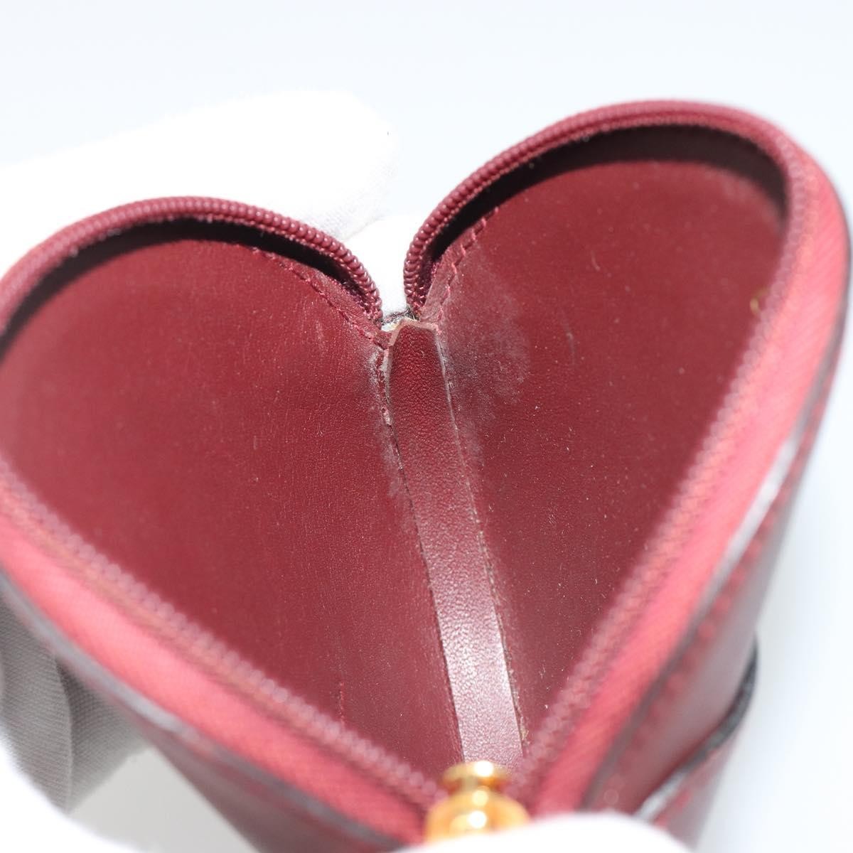 Cartier Must de Cartier Leather, Burgundy, Leather, Wallet