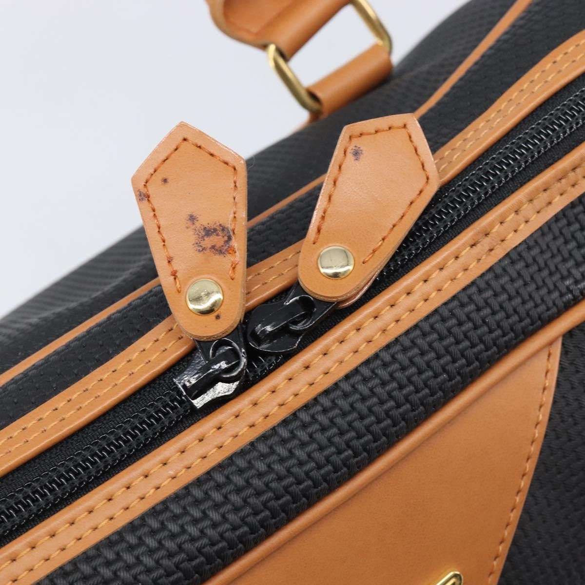 Saint Laurent Vintage Boston PVC Leather, Black, PVC, Travel Bag