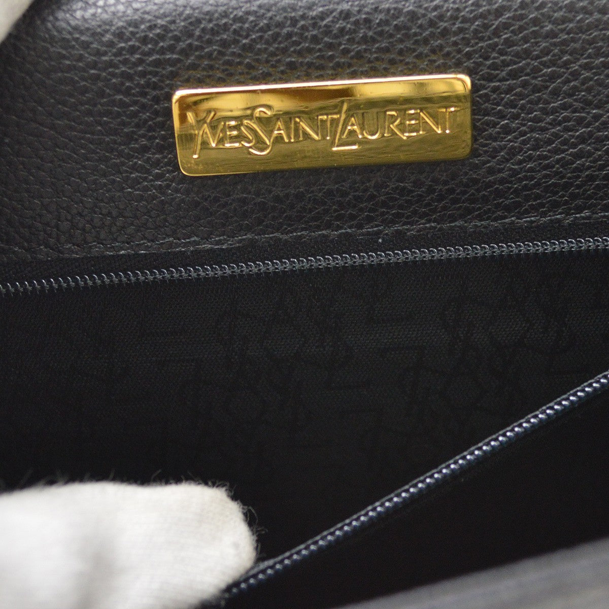 Saint Laurent Handbag Leather, Black, Leather, Handbag