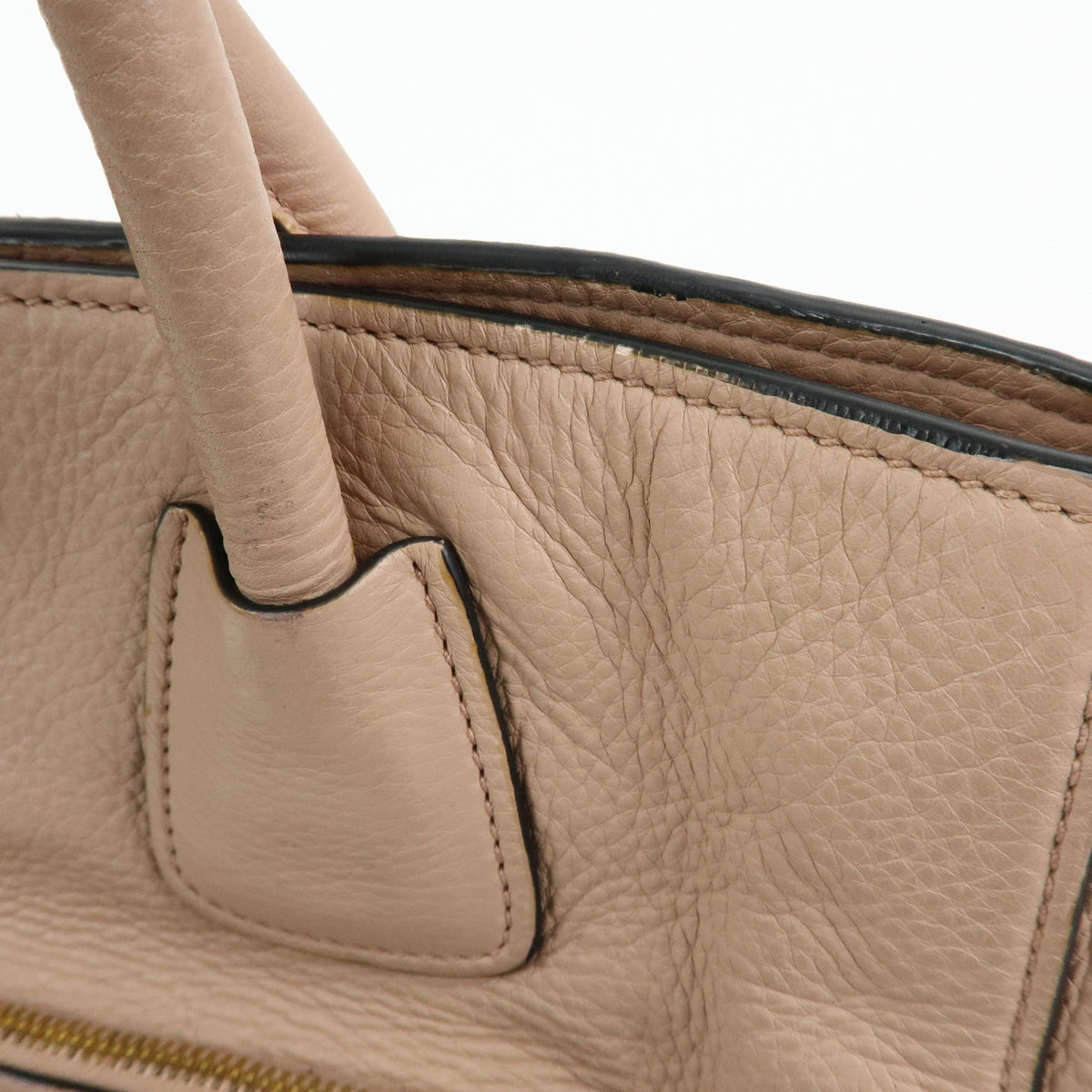 Prada Front Pocket Wing Convertible Vitello Daino, Beige, Leather, Tote Bag