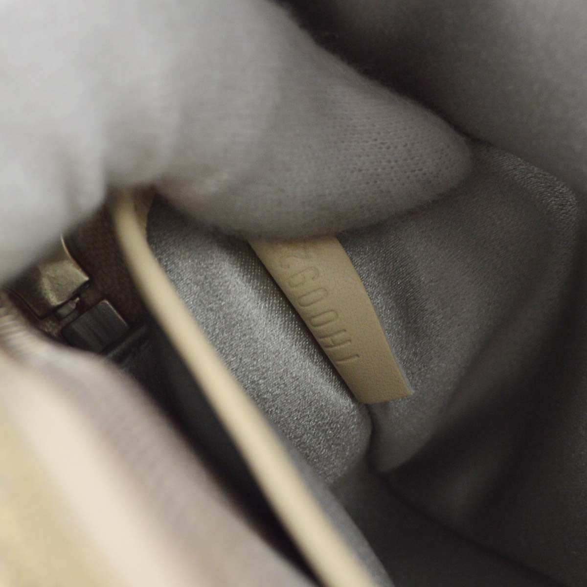 Louis Vuitton McKenna Mini Lin, Gold, Canvas, Shoulder Bag