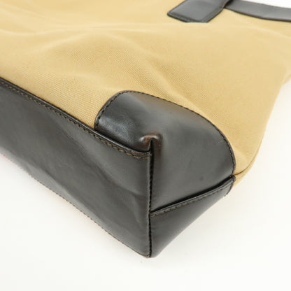 Gucci Vintage Web Canvas and Leather, Beige, Canvas, Crossbody Bag