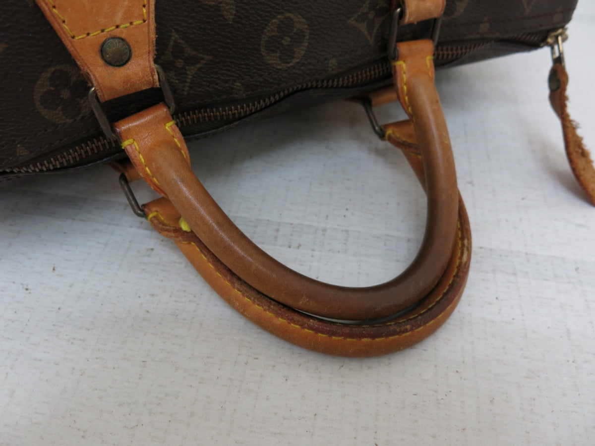 Louis Vuitton Speedy Monogram, Brown, Canvas, Handbag