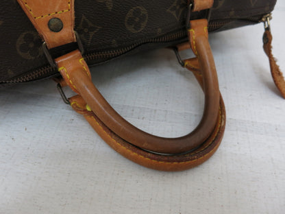 Louis Vuitton Speedy Monogram, Brown, Canvas, Handbag