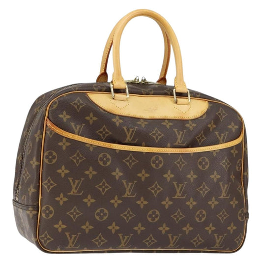 Louis Vuitton Deauville Handbag Monogram Canvas, BROWN, CANVAS, Handbag