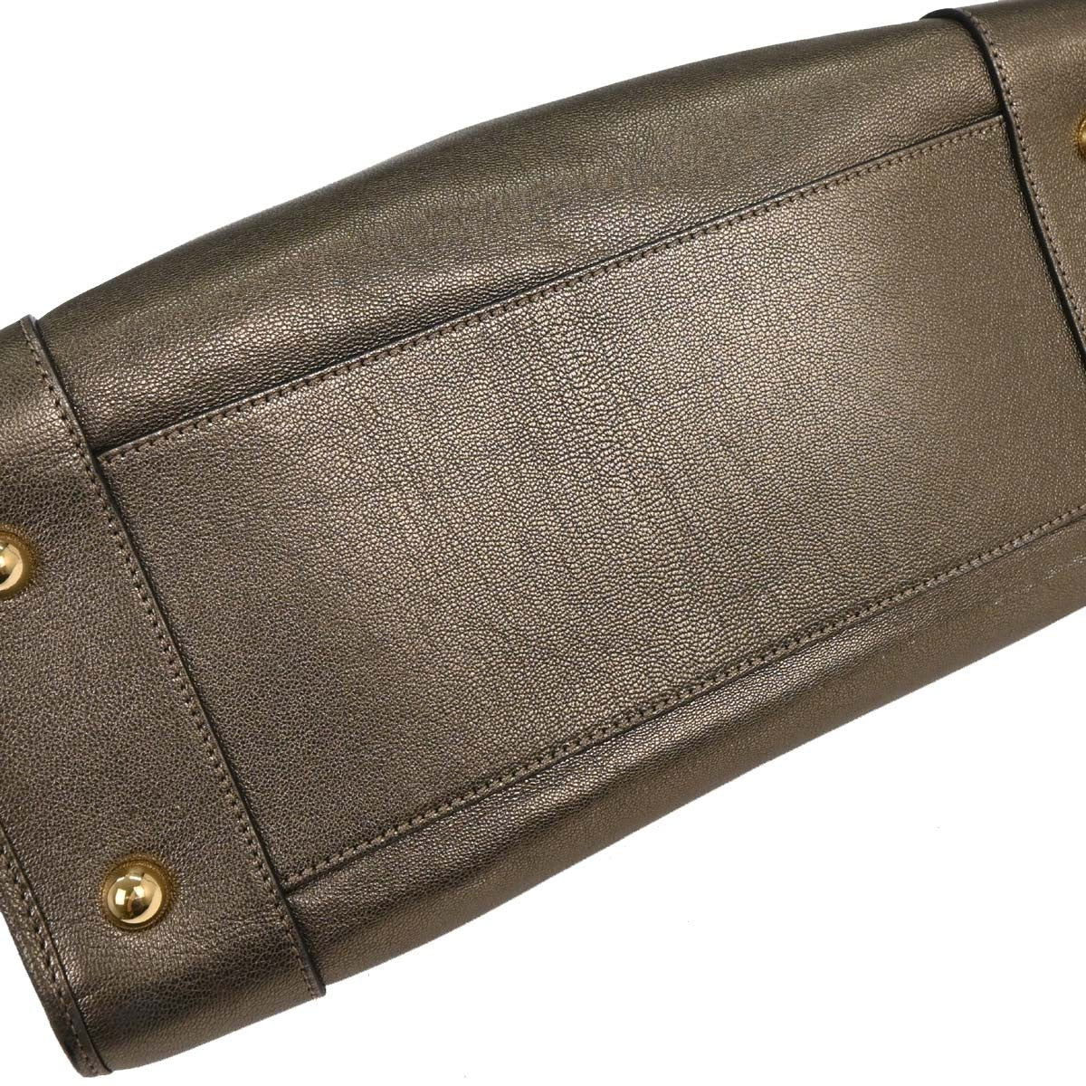Loewe Amazona Leather, Gold, Leather, Handbag