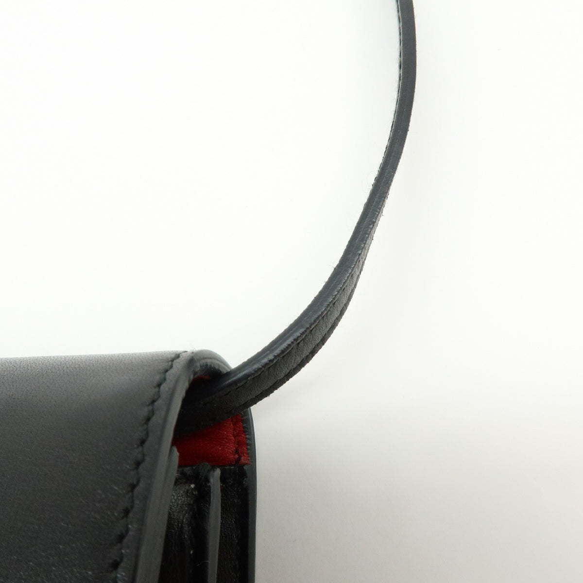 Prada Wallet on Strap City Calfskin, Black, Leather, Crossbody Bag