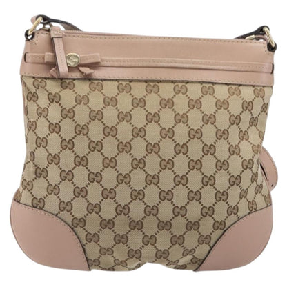 Gucci Mayfair Messenger GG Canvas and Leather, Beige, Canvas, Shoulder Bag