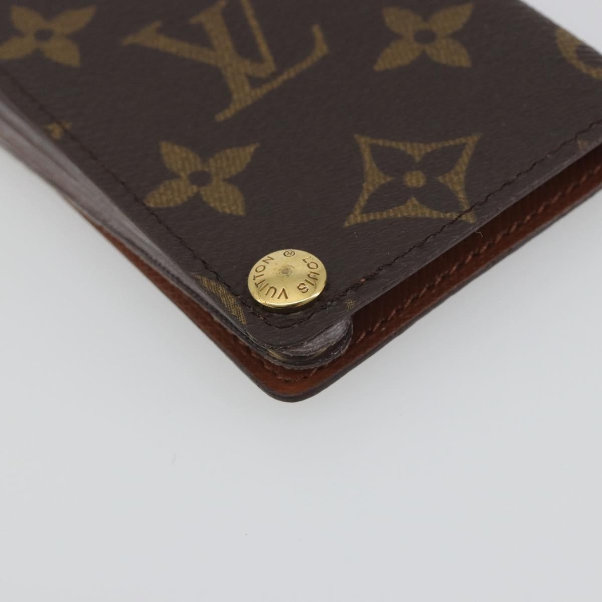 Louis Vuitton Porte Cartes Pression Card Case Monogram Canvas, Brown, Canvas, Card Holder