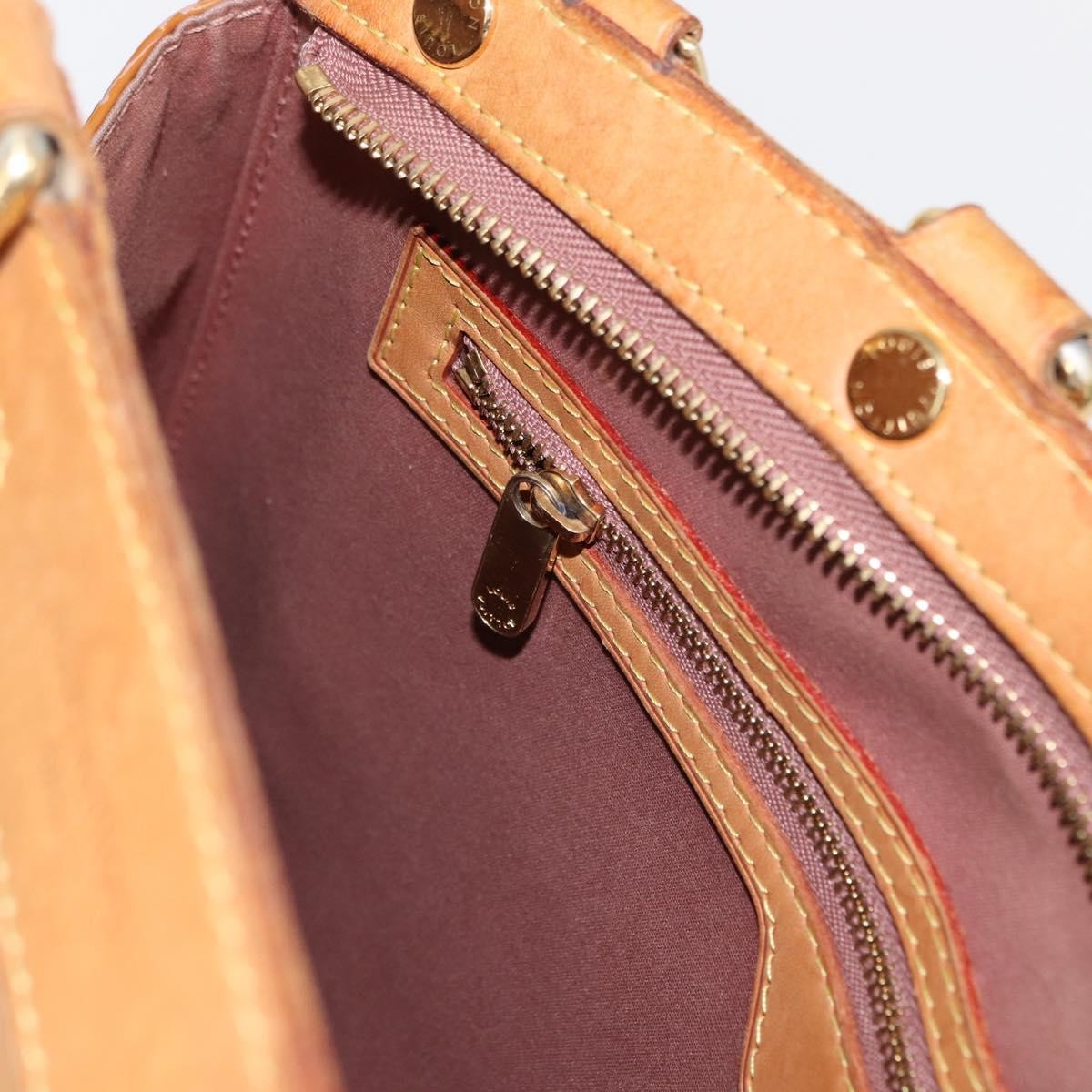 Louis Vuitton Brea Monogram Vernis, Brown, Patent Leather, Handbag