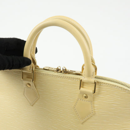 Louis Vuitton Alma Epi Leather, Yellow, Leather, Handbag