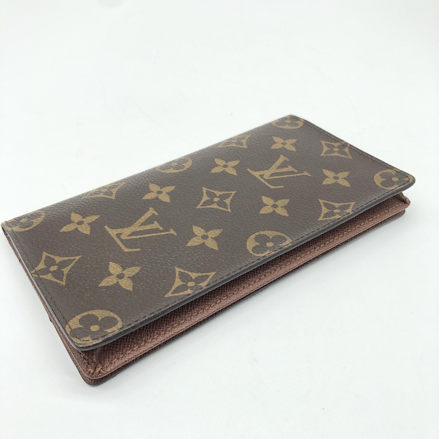 Louis Vuitton Long Wallet Bifold monogram canvas, Brown, Canvas, Wallet