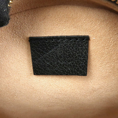 Gucci Ophidia Round Leather, Black, Leather, Shoulder Bag