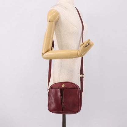 Cartier Tasseled Must de Cartier Leather, Burgundy, Leather, Shoulder Bag