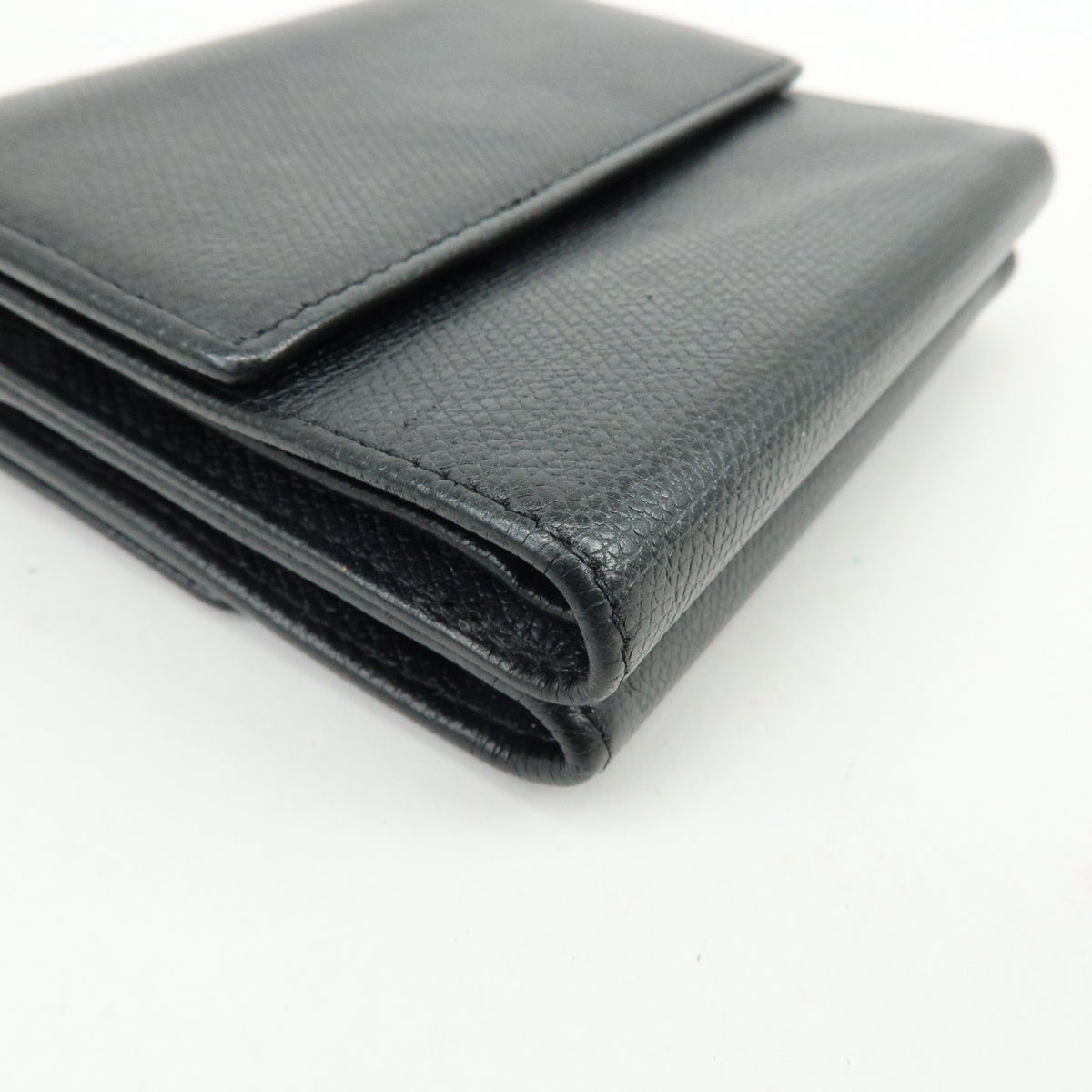 Chanel CC Button Coin Purse Leather, Black, Calfskin, Card Holder
