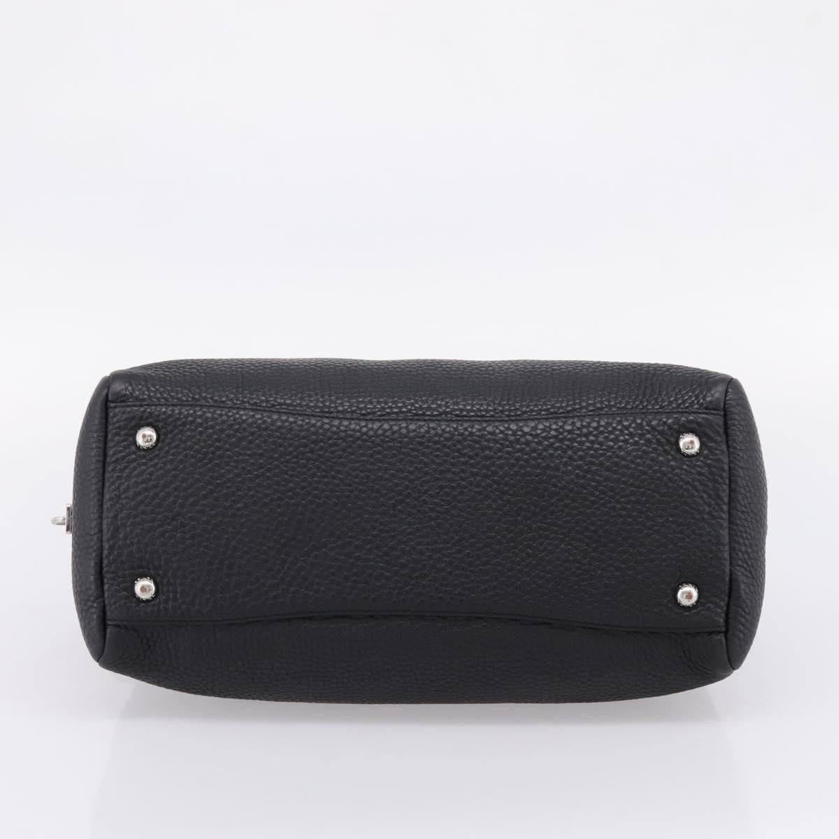 Prada Convertible Zip Satchel Vitello Daino, Black, Leather, Handbag