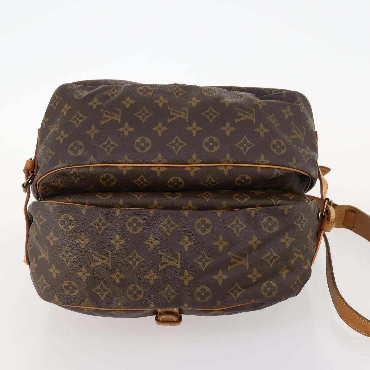 Louis Vuitton Saumur Monogram Canvas, Brown, Canvas, Shoulder Bag