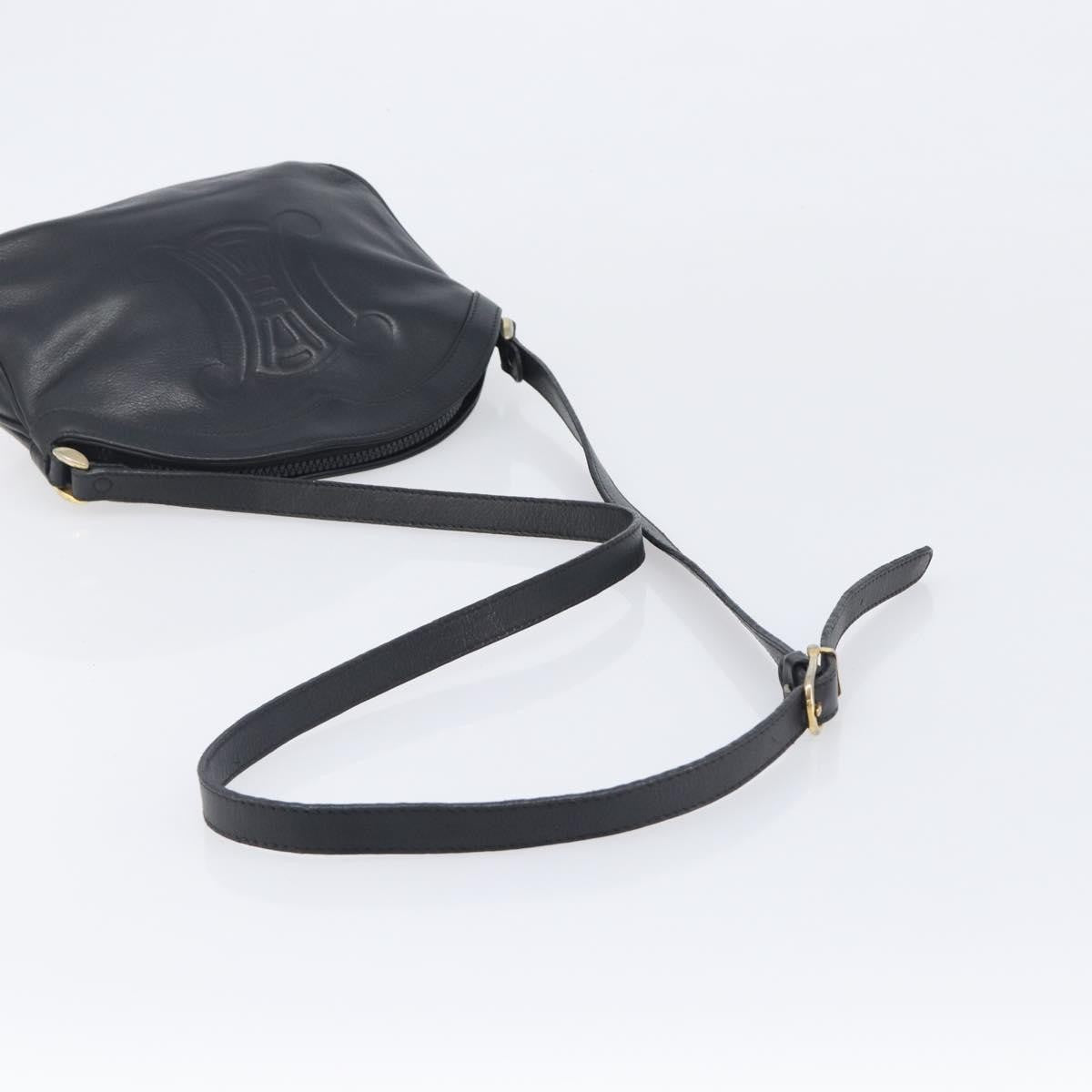 Gucci Shoulder Leather, Black, Leather, Shoulder Bag