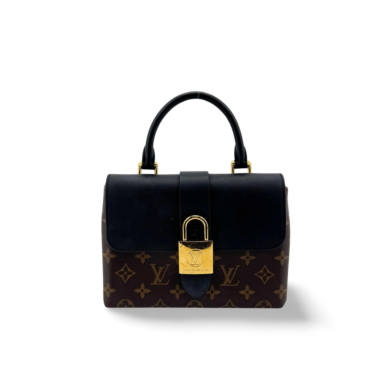 Louis Vuitton Locky Monogram Canvas with Leather, Black, Canvas, Handbag