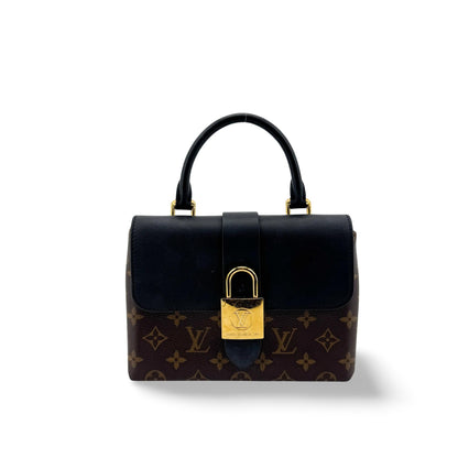 Louis Vuitton Locky Monogram Canvas with Leather, Black, Canvas, Handbag