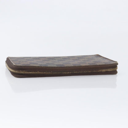 Louis Vuitton Zippy Organizer Damier, Brown, Canvas, Wallet