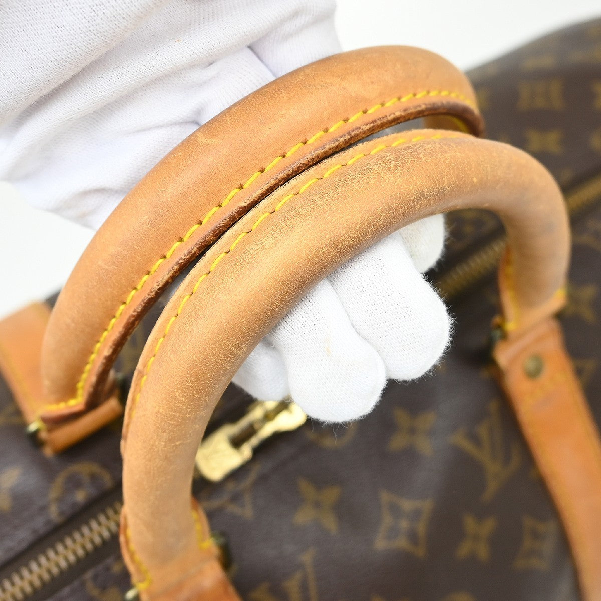 Louis Vuitton Keepall Monogram, Brown, Canvas, Travel Bag