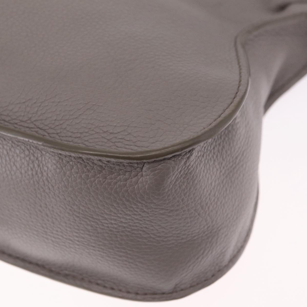 Chloe Marcie Satchel Leather, Gray, Leather, Handbag
