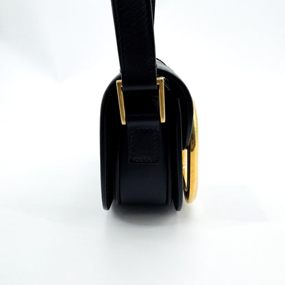 Valentino Garavani Supervee Leather, Black, Leather, Crossbody Bag