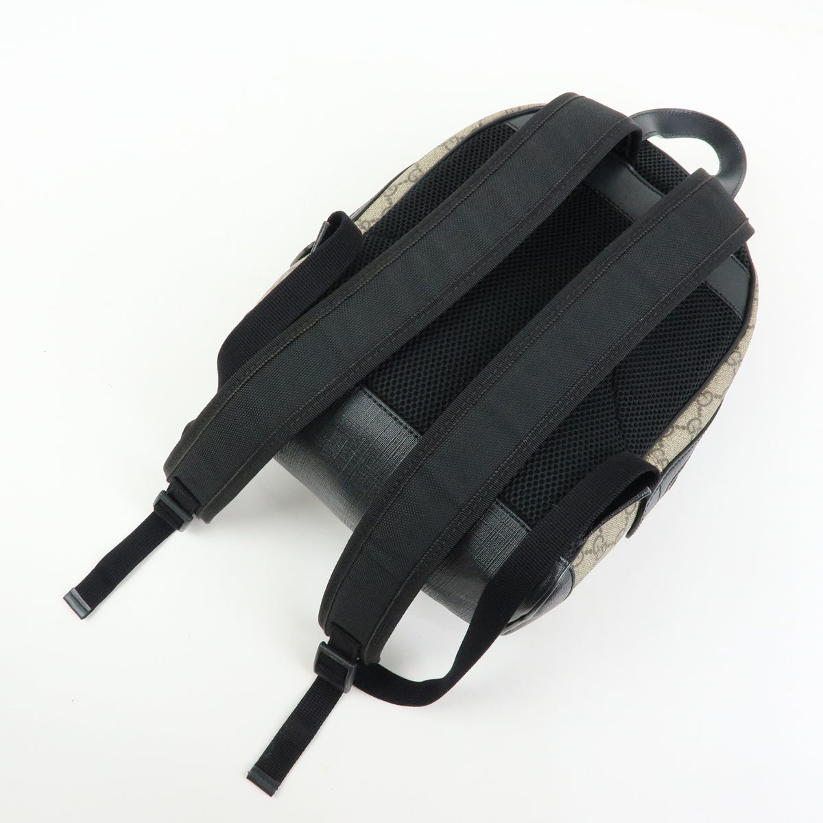 Gucci Zip Pocket GG Coated Canvas, Beige, Canvas, Backpack