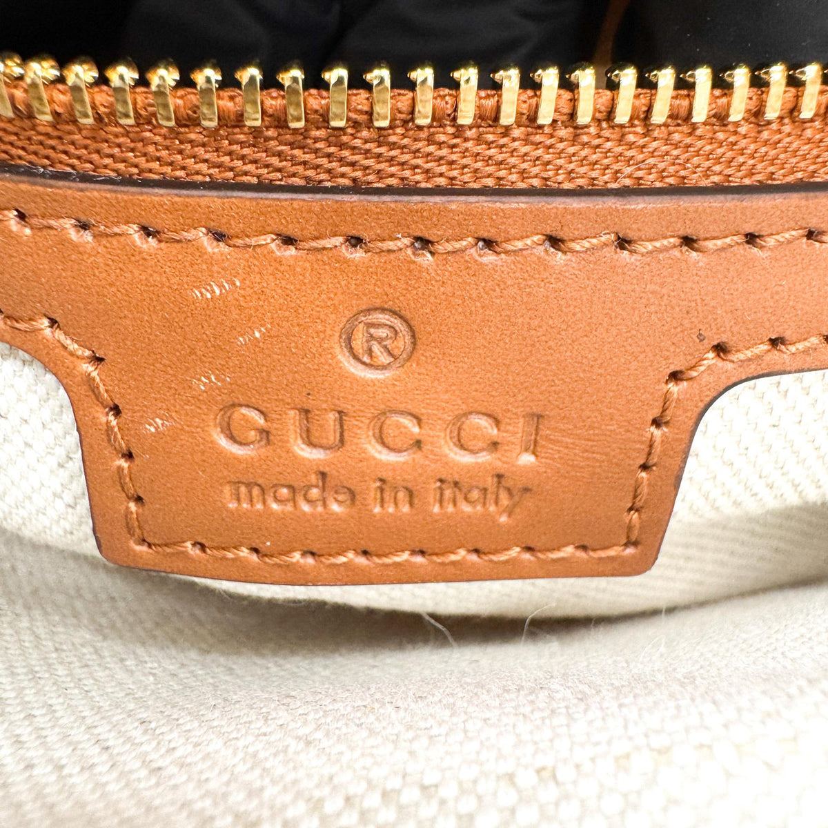 Gucci Jackie 1961 Hobo Leather, Brown, Leather, Shoulder Bag