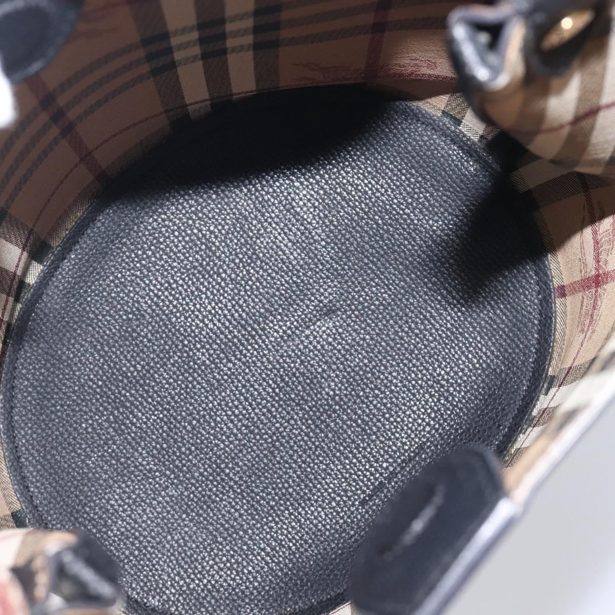 Burberry Lorne Bucket Leather, Black, Leather, Handbag