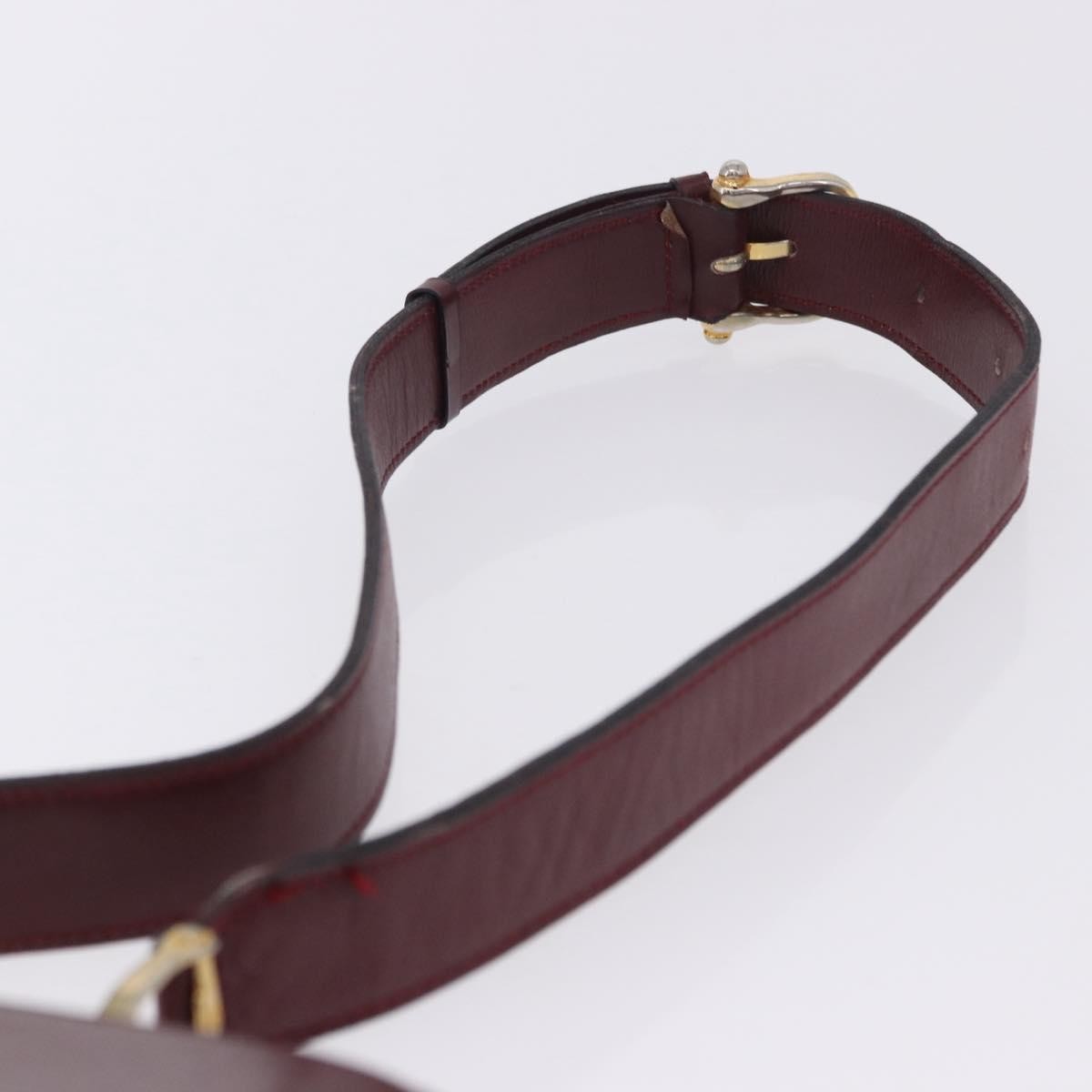 Celine Shoulder Leather, Burgundy, Leather, Shoulder Bag