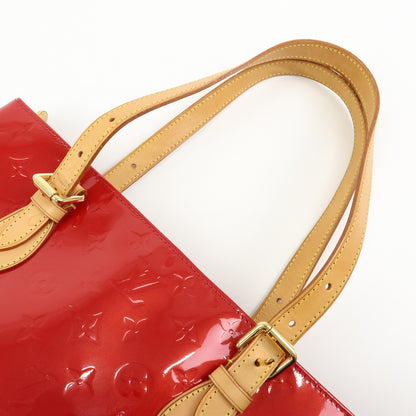Louis Vuitton Brentwood Monogram Vernis, Red, Patent Leather, Handbag